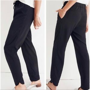 Madewell black track ankle jogger trouser